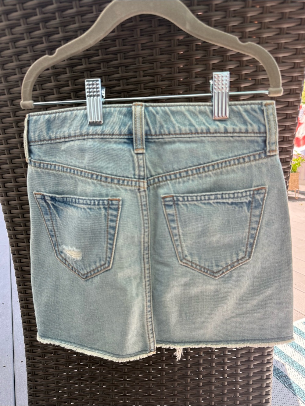 GAP Light Blue Denim Mini Skirt Size 7
